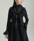 Bow Strap Wool Dress